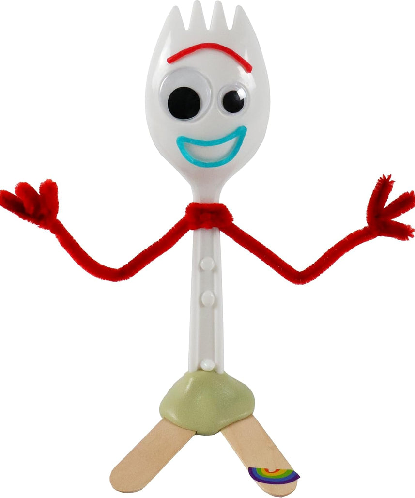 Disney Pixar Toy Story 5 Make Your Own Forky DIY Craft Kit for Kids, Creative Character Building Activity Set with Accessories, Arts and Crafts Toy Ages 3+