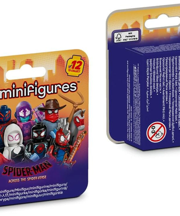 LEGO Minifigures Spider Man Across The Spider Verse Mystery Box 1 Random Figure Collectible Toy For Kids 5+