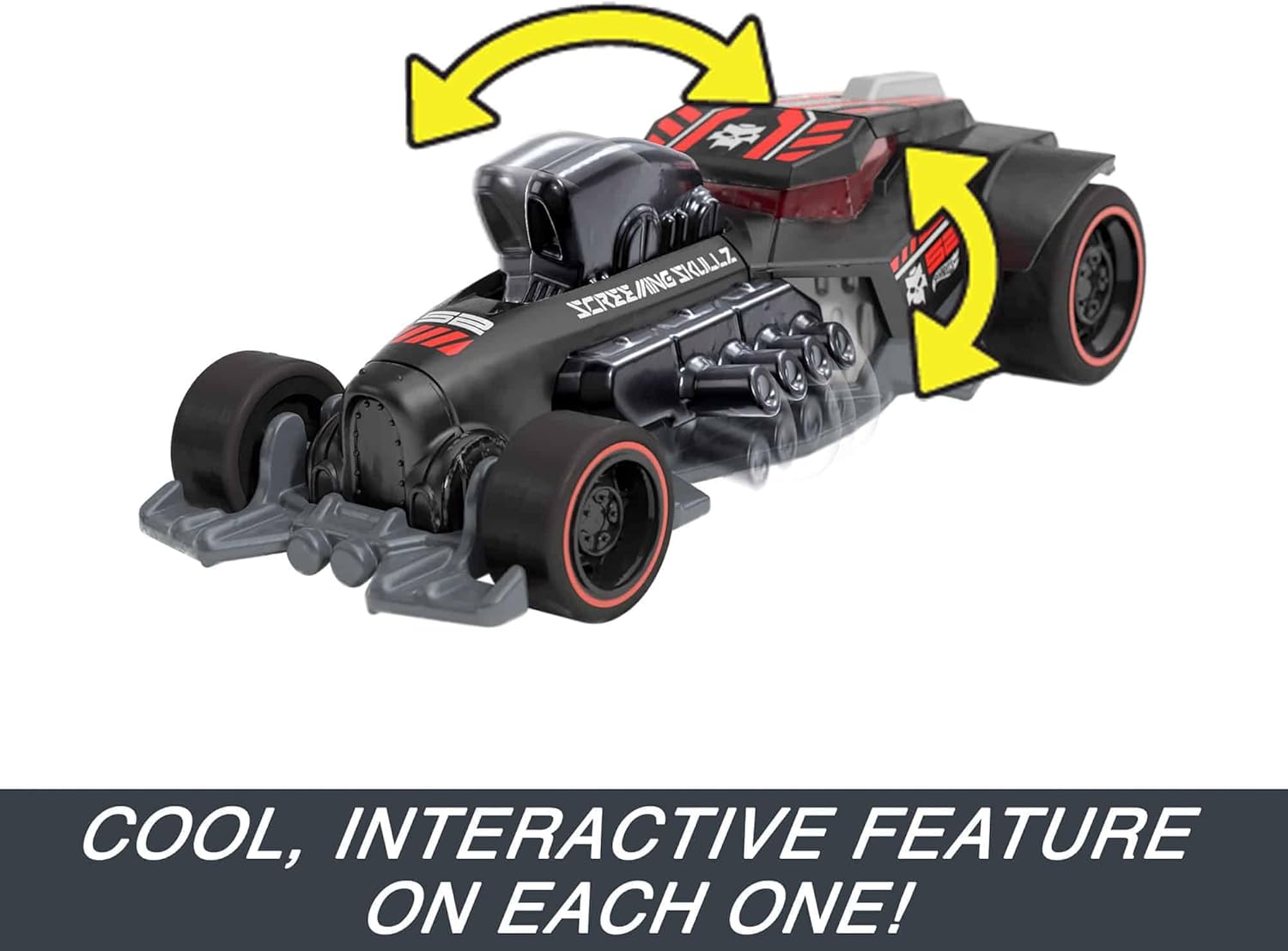 Hot Wheels Pull-Back Speeders 1:43 Scale Toy Car, Pull Back and Release for Instant Racing Fun
