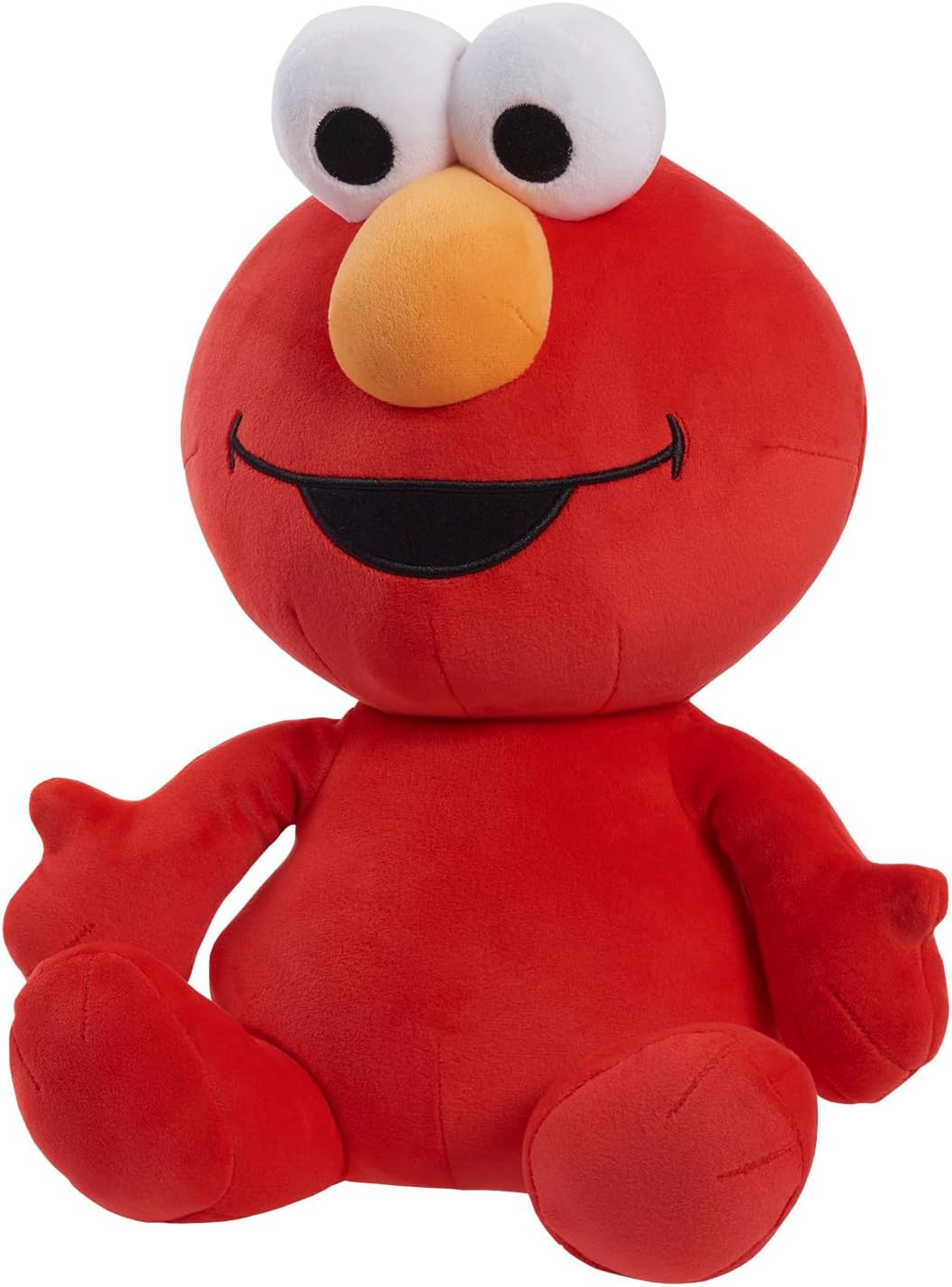 Just Play Sesame Street Elmo 35 cm Weighted Cuddly Toy for Soothing Red Soft Plush Toy Kids Toy from 18 Months