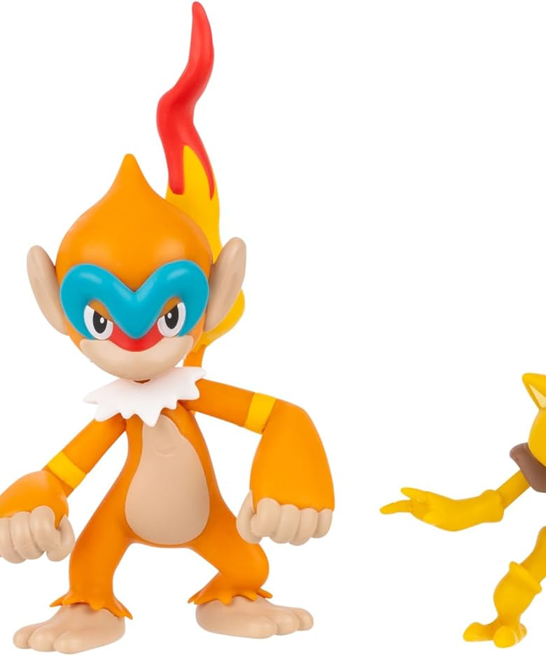 Pokémon PKW4092 Battle Figure Set Tanhel, Abra and Panpyro Official Figures Set