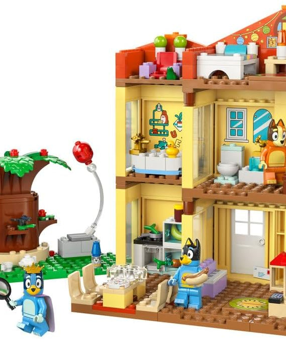 LEGO Bluey: Bluey's Family House Toy - Modular Playset with Multiple Rooms, a Garden, 4 Minifigures & Fun Accessories - Birthday Gift for 4+ Year Old Girls & Boys or TV Show Fans - 11203