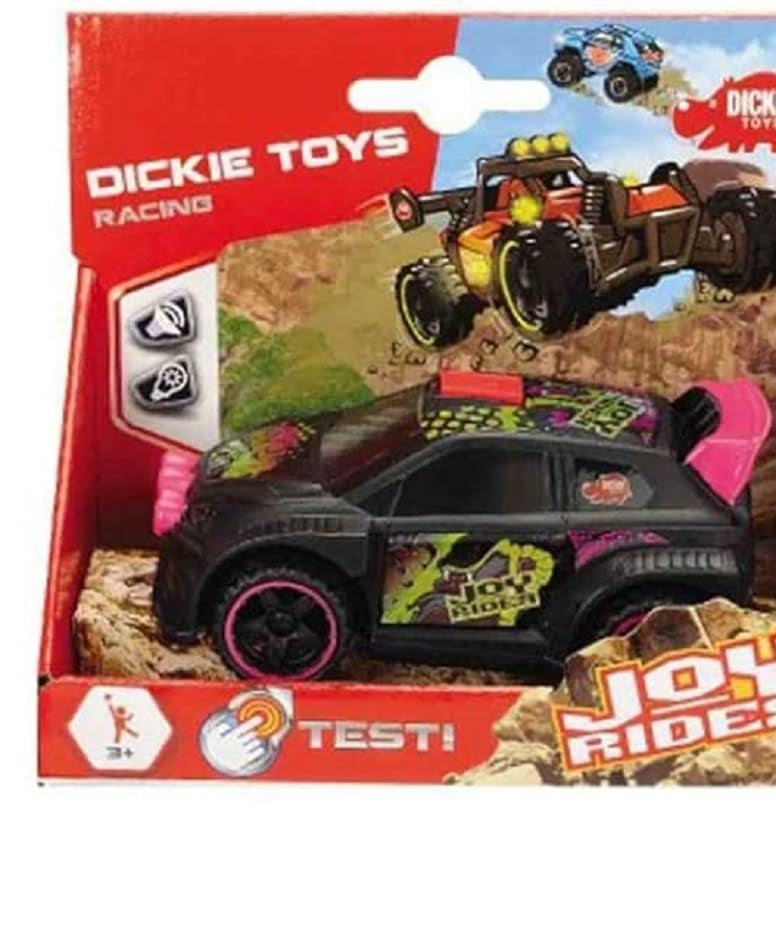 DICKIE - JOYRIDER FREE WHEEL, LIGHT & SOUND 11.5CM , 1 Piece Assorted