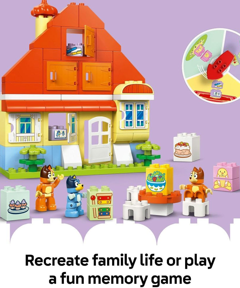 LEGO DUPLO Bluey: Bluey's Family House with Memory Game 10459