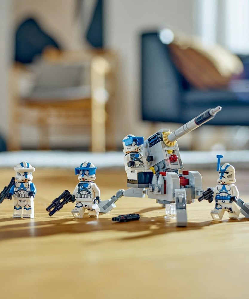 LEGO 75345 Star Wars 501st Clone Troopers Battle Pack Set, Buildable Toy with AV-7 Anti Vehicle Cannon and Spring Loaded Shooter plus 4 Characters