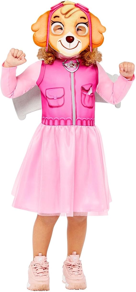 amscan Childs Girls Officially Licensed Paw Patrol Skye Book Day Week Fancy Dress Costume