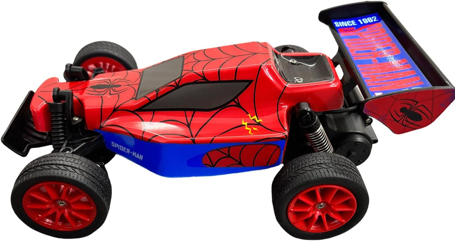 Marvel Spider-Man Inferno GT Blazer RC Car - 2.4 GHz Full Function Remote Control Vehicle with Working Lights - Official Marvel Avengers Toy for Kids - Ages 6+