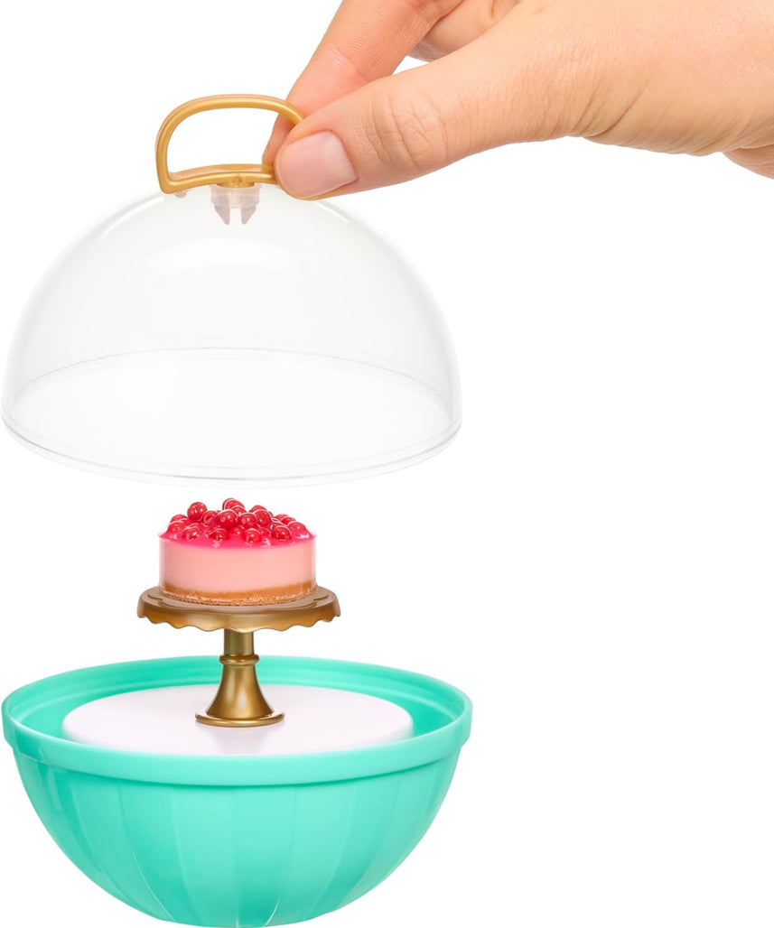 MGA’s Miniverse Make It Mini From Scratch Series 2, DIY Resin Baking Collectibles with Ingredients, Recipe Card, Accessories & Display, Cakes, Pasta, Bread, Cheesecake – 12 Styles- 546849