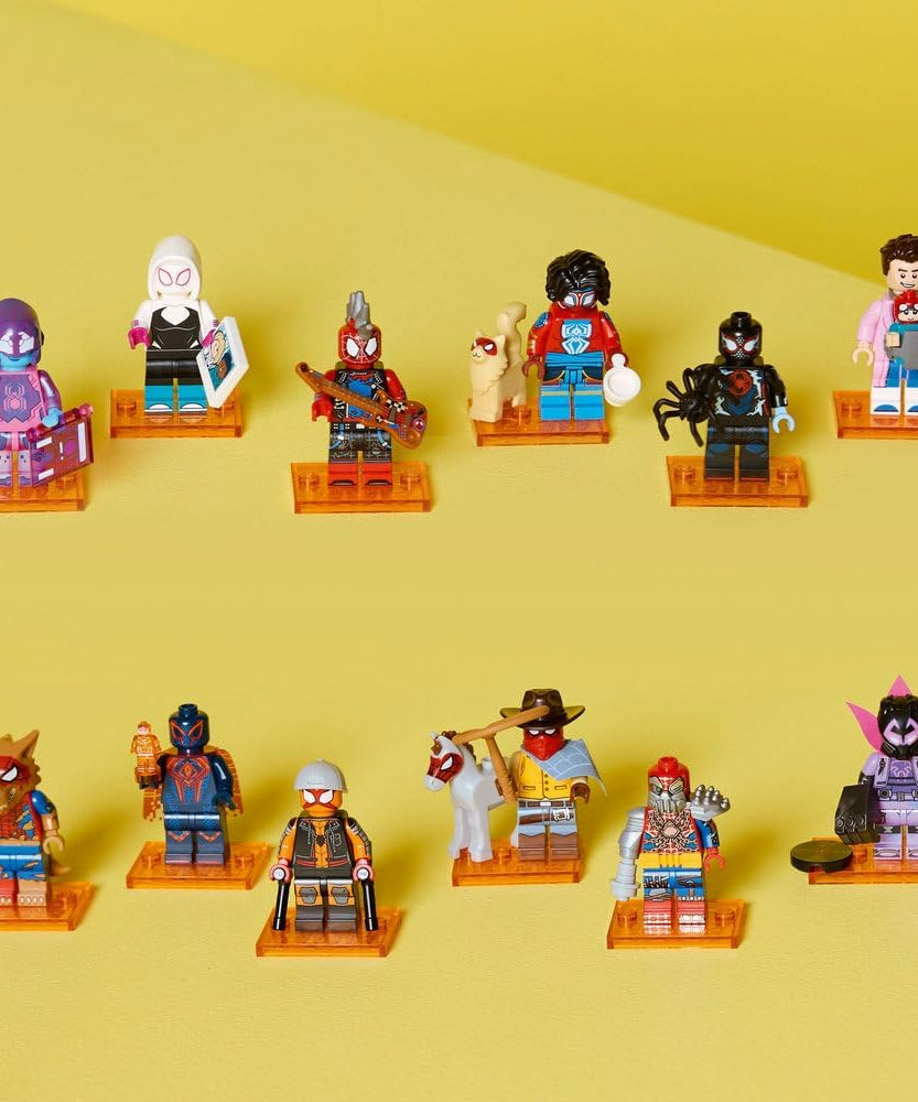 LEGO Minifigures Spider Man Across The Spider Verse Mystery Box 1 Random Figure Collectible Toy For Kids 5+