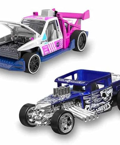 Hot Wheels Pull-Back Speeders 1:43 Scale Toy Car, Pull Back and Release for Instant Racing Fun