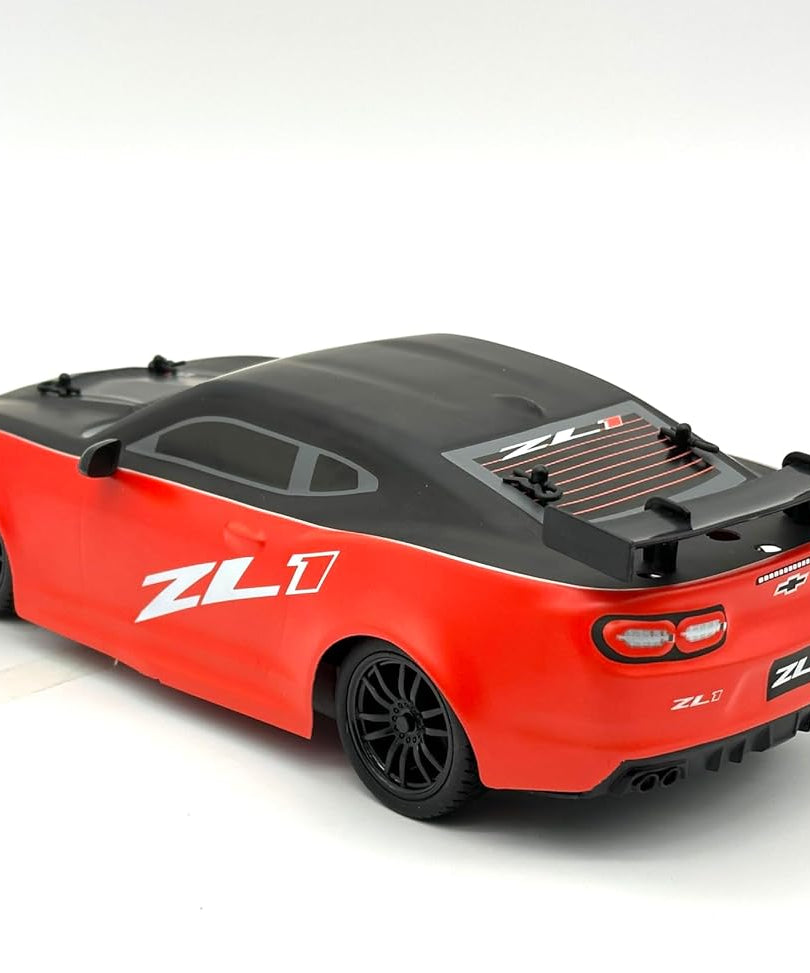 D-Power 1:16 Chevrolet Camaro ZL1 2021 RC Car, Vapor Exhaust Effect, 2.4GHz Remote Control, Rechargeable Battery, Ages 6+