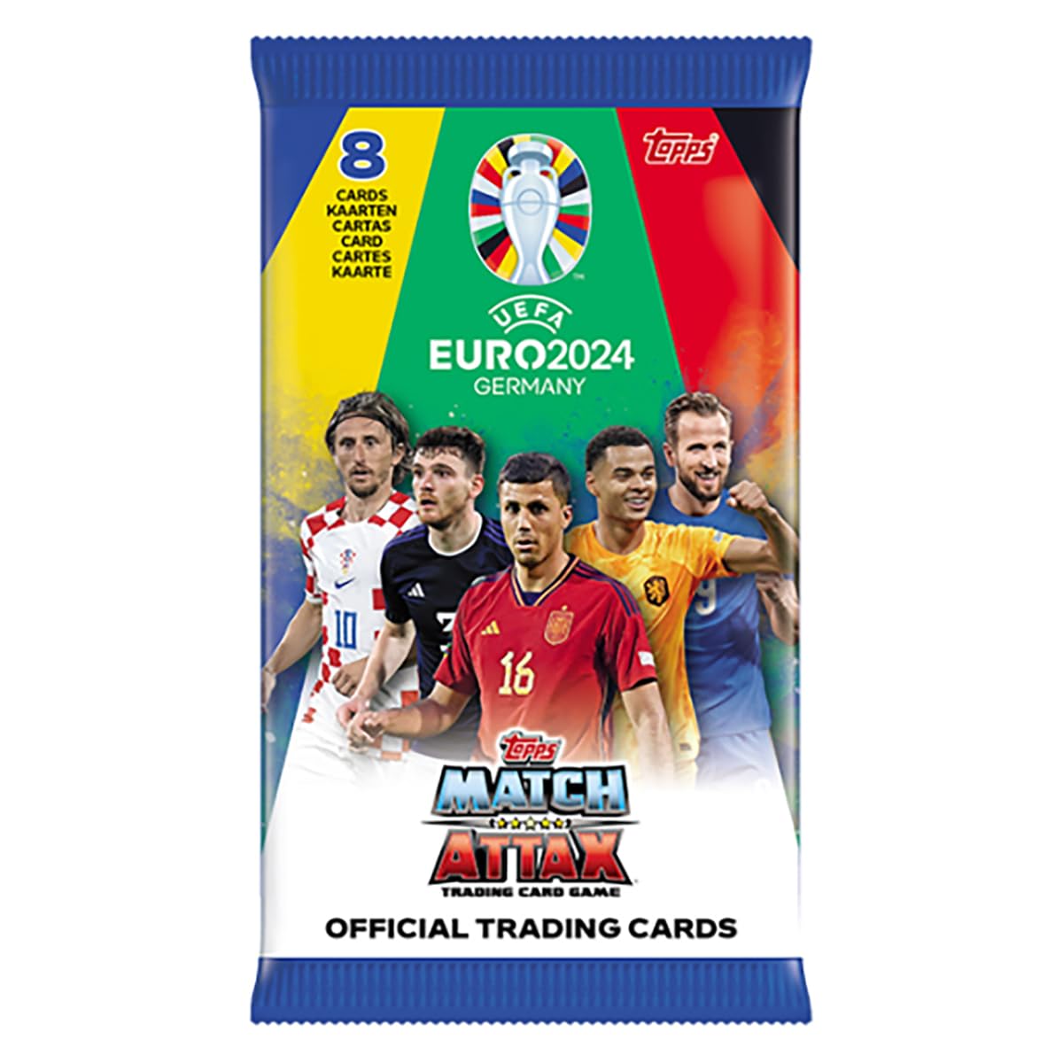 Topps FS0004775 UEFA Euro 2024 Match Attax Trading Cards Envelope Multicolor