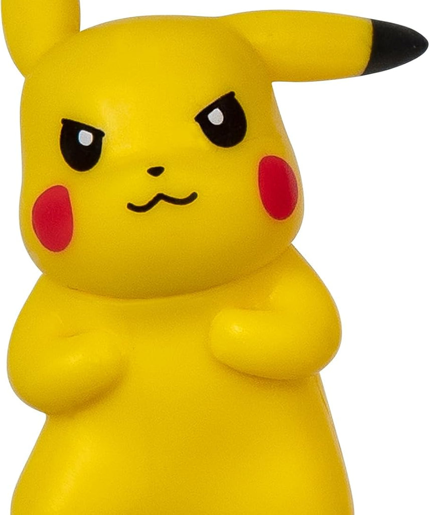 Pokémon Battle Figure First Partner 2 Pack, 2 Inch Fuecoco and Pikachu Action Figures, Authentic Anime Details, Official Jazwares Toy, Ages 4 Years and Up