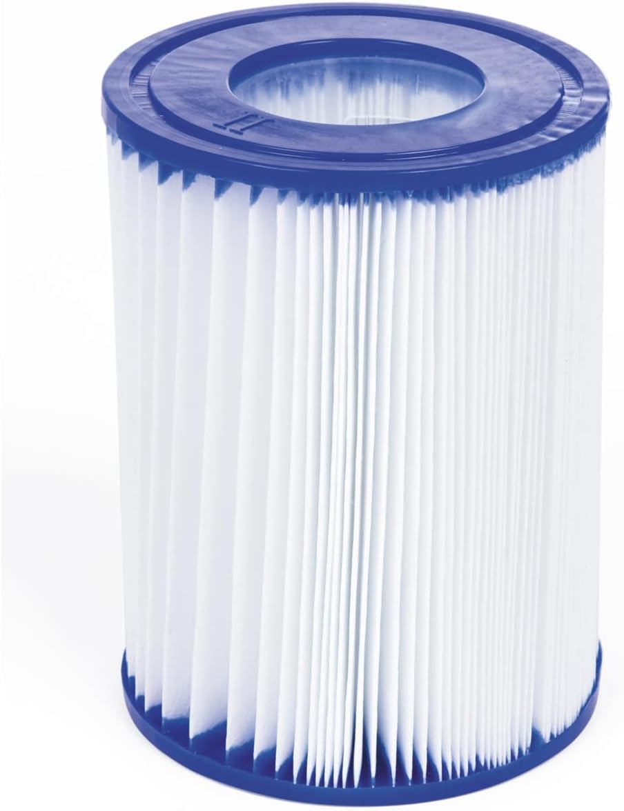 Bestway Power Steel™ Rectangular Above Ground Pool Set 13'6" x 6'7" x 48" (4.12m x 2.01m x 1.22m), Grey Rattan Design, Filter Pump & Ladder Included – Ages 18+