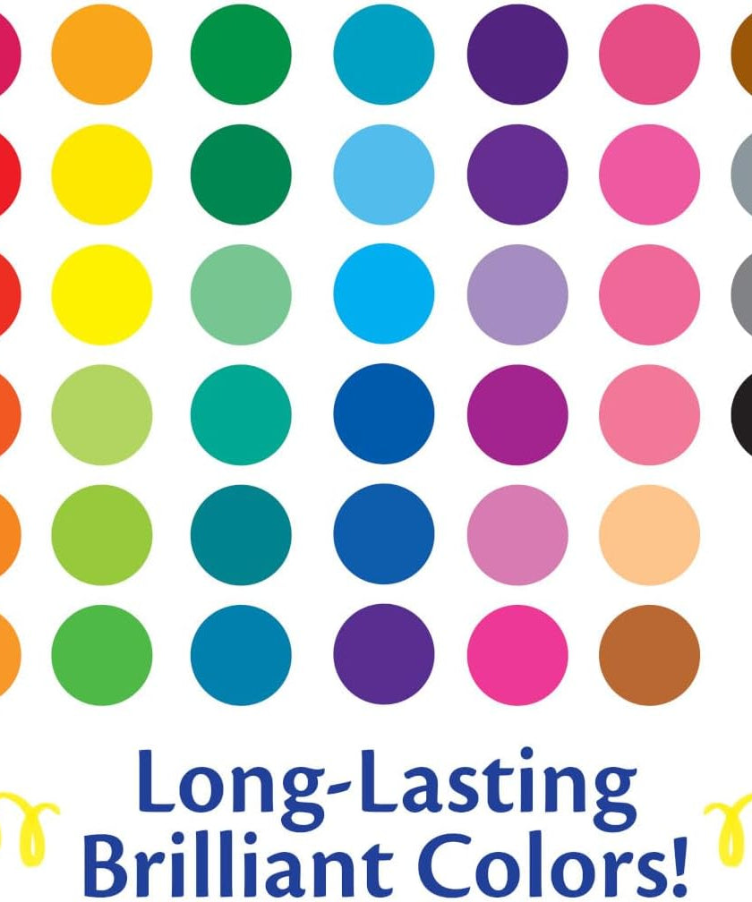 Crayola Ultra Clean Washable Markers, Fine Line Marker Set, Gift For Kids, 40 Count