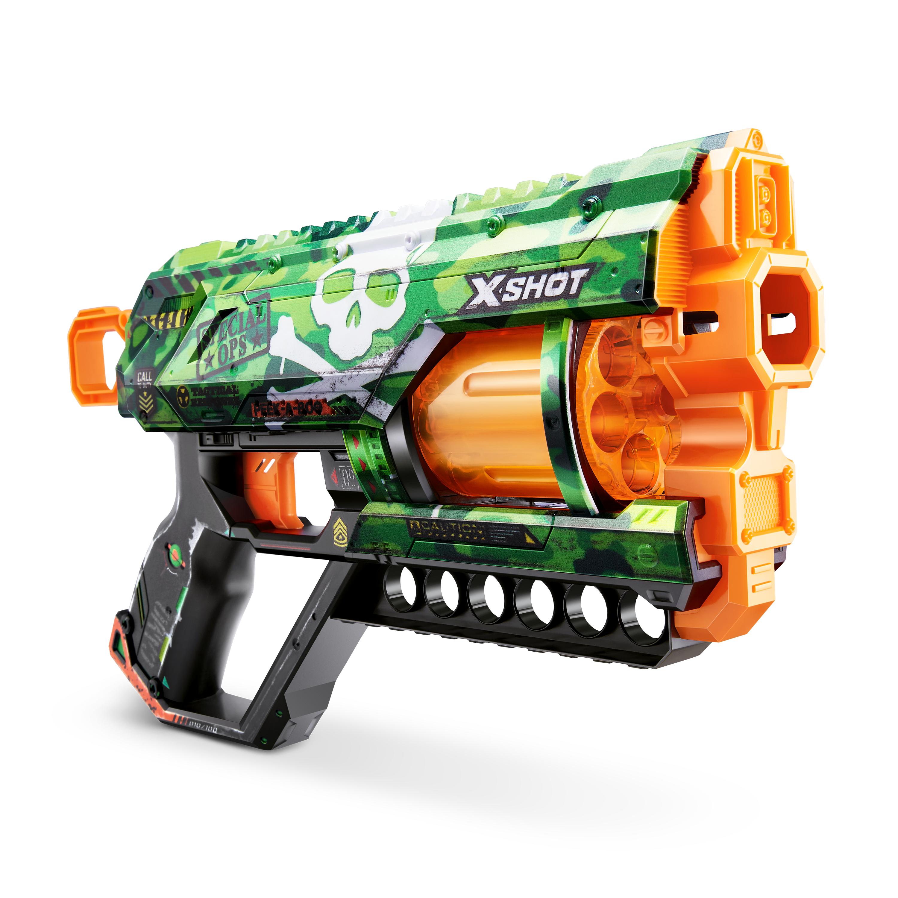XSHOT Skins Dread Sonic Edition, Dual Barrel Foam Dart Blaster with Air Pocket Technology, 12-Dart Capacity & 27m Range, Toy Gun for Kids, Teens & Adults, Ages 8+