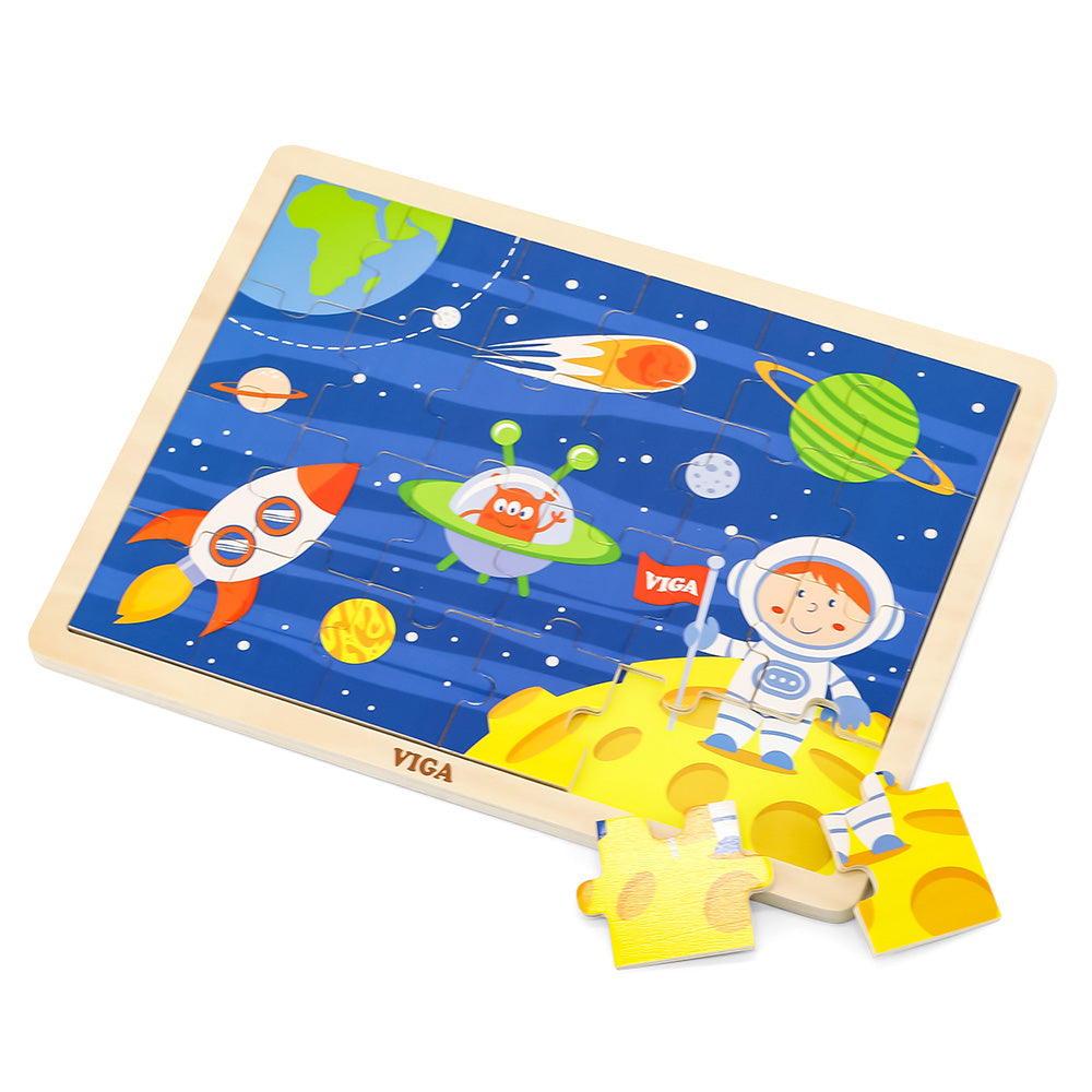 لعبة أحجية فيجا فروت، مكونة من 8 قطع، لعبة مونتيسوري الخشبية، تنمي المهارات الحسية والإدراكية والحركية الدقيقة، غير سامة وصديقة للبيئة، مناسبة للأولاد والبنات من سن 18 شهرًا فما فوق