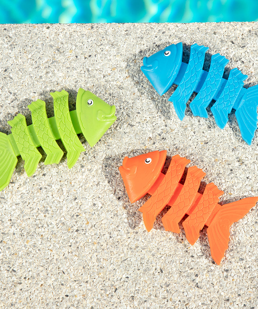 Bestway Squiggle Wiggle™ Diving Fish Set for Kids Ages 3+ – Colorful Pool & Bath Diving Toys, Set of 3 Underwater Swim Training Fish Toys