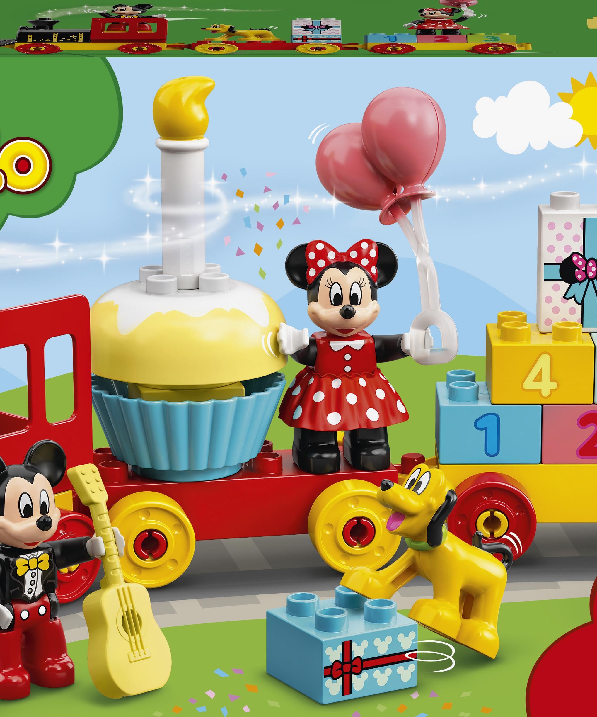 LEGO DUPLO 10941 Mickey & Minnie Birthday Train Playset for Toddlers 2+