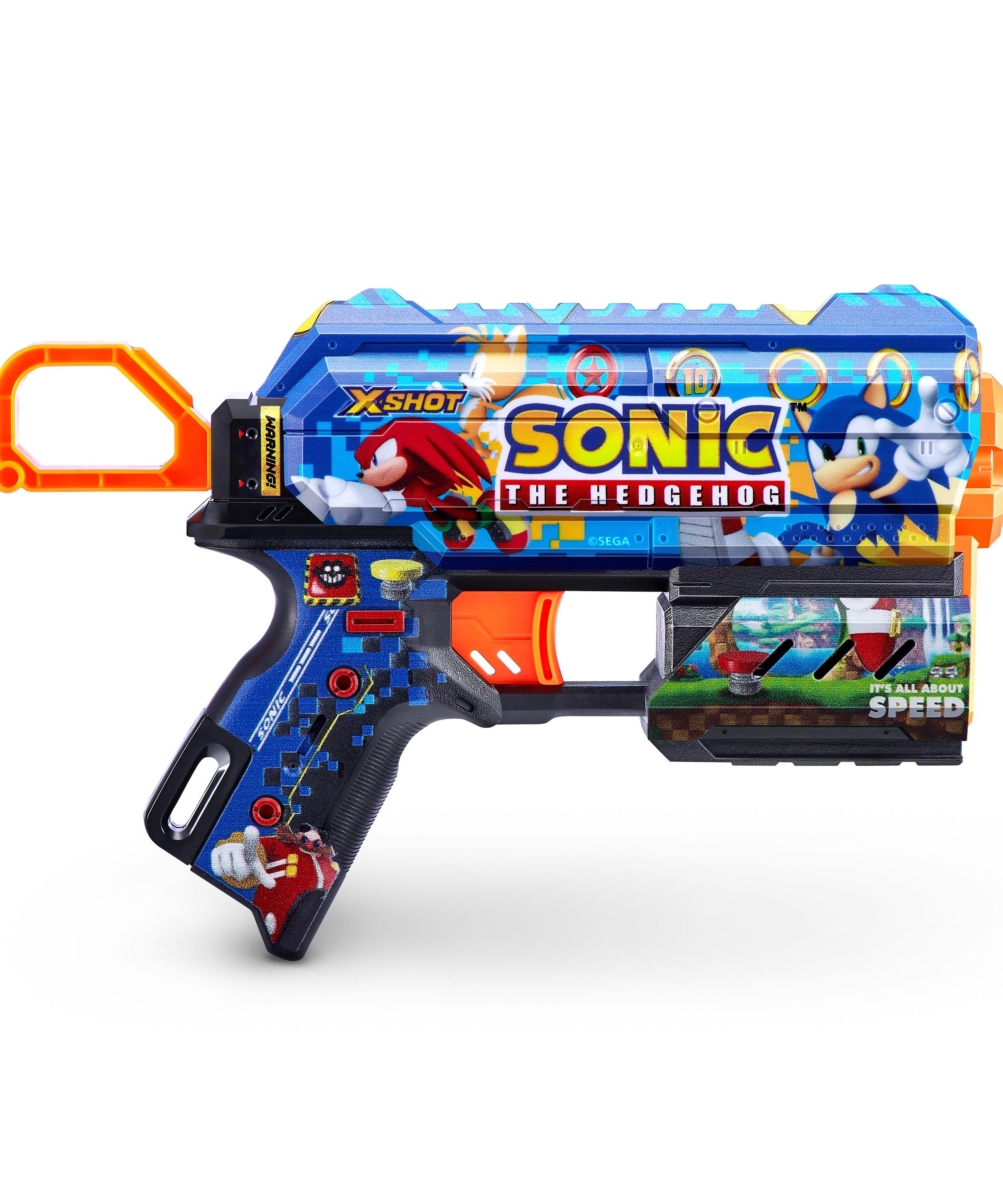 XSHOT Skins Flux Sonic (S1) Blaster, 8 Dart Capacity Toy Gun with Air Pocket Technology, Recoil Action, Long-Range Outdoor Blaster for Kids Ages 8+