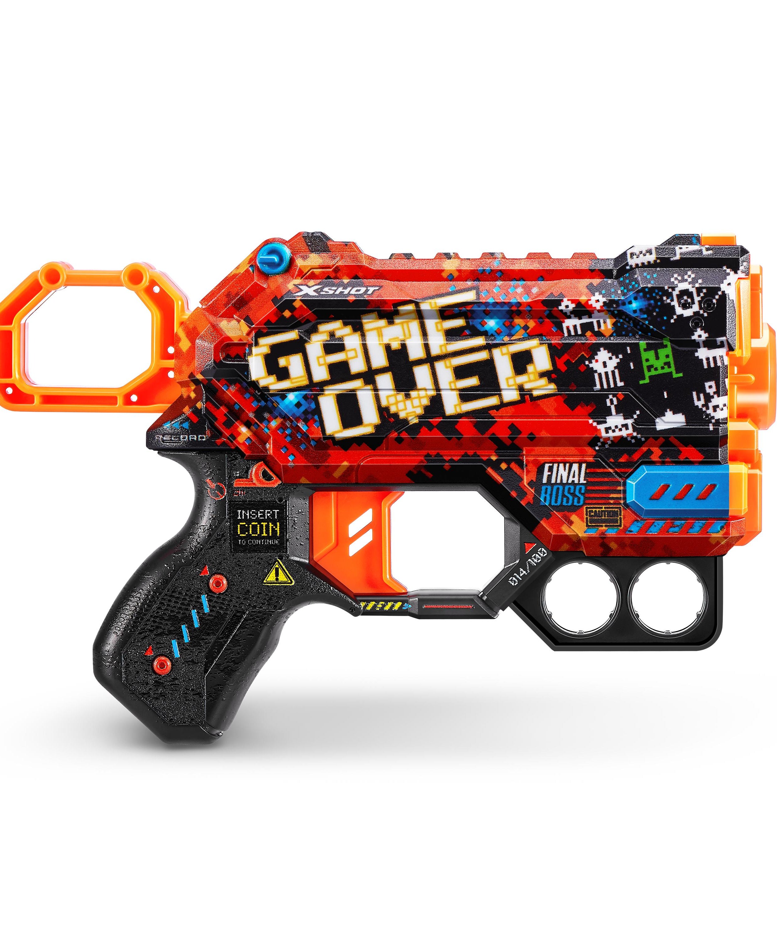 X Shot Skins Menace Blaster, Compact Foam Dart Gun for Boys, Age 8+