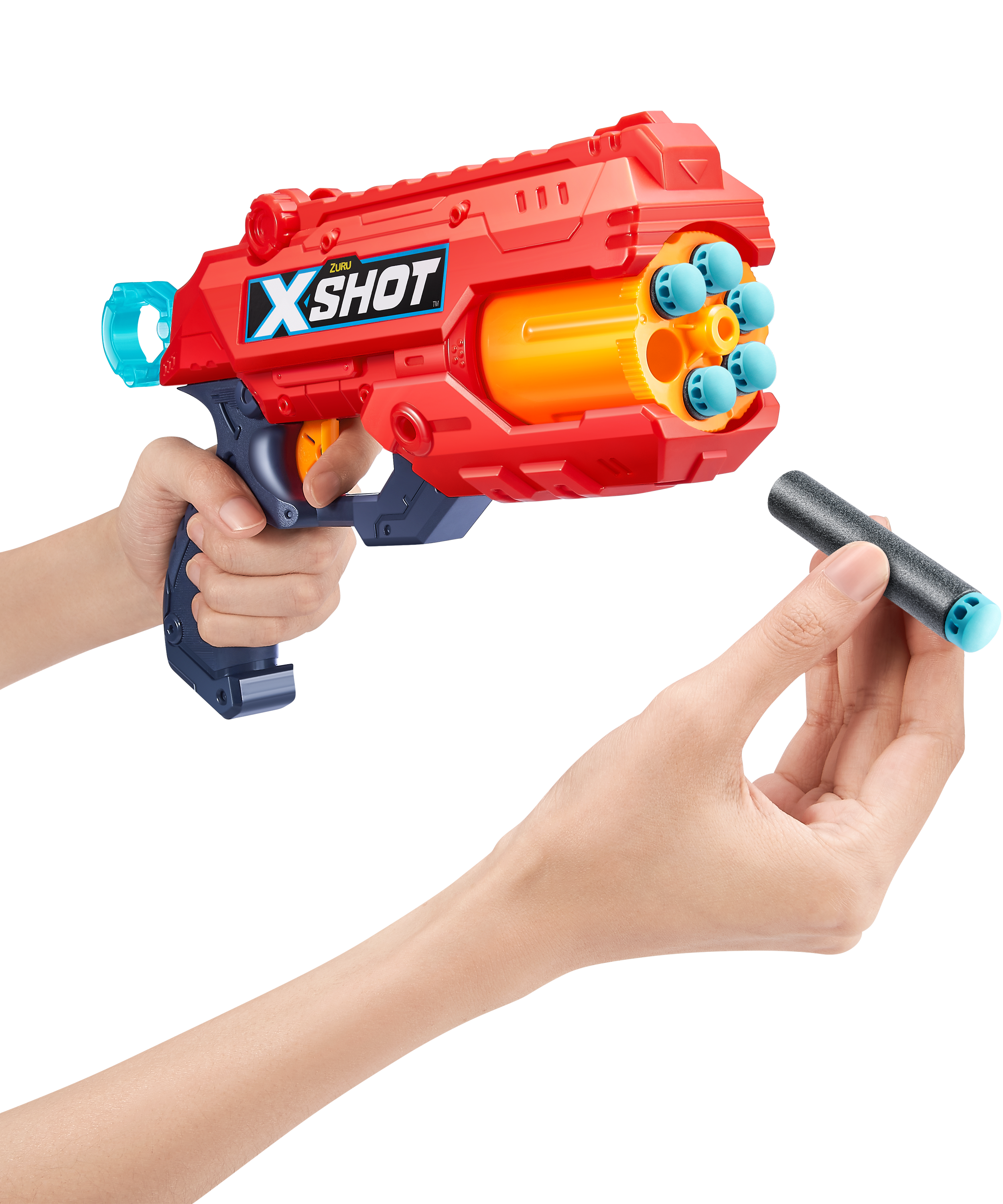 X-Shot Excel Reflex 6 Dart Blaster with 16 Air Pocket Darts, Rapid-Fire Toy Gun for Kids, Teens, and Adults, Outdoor Action Play, Ages 8+