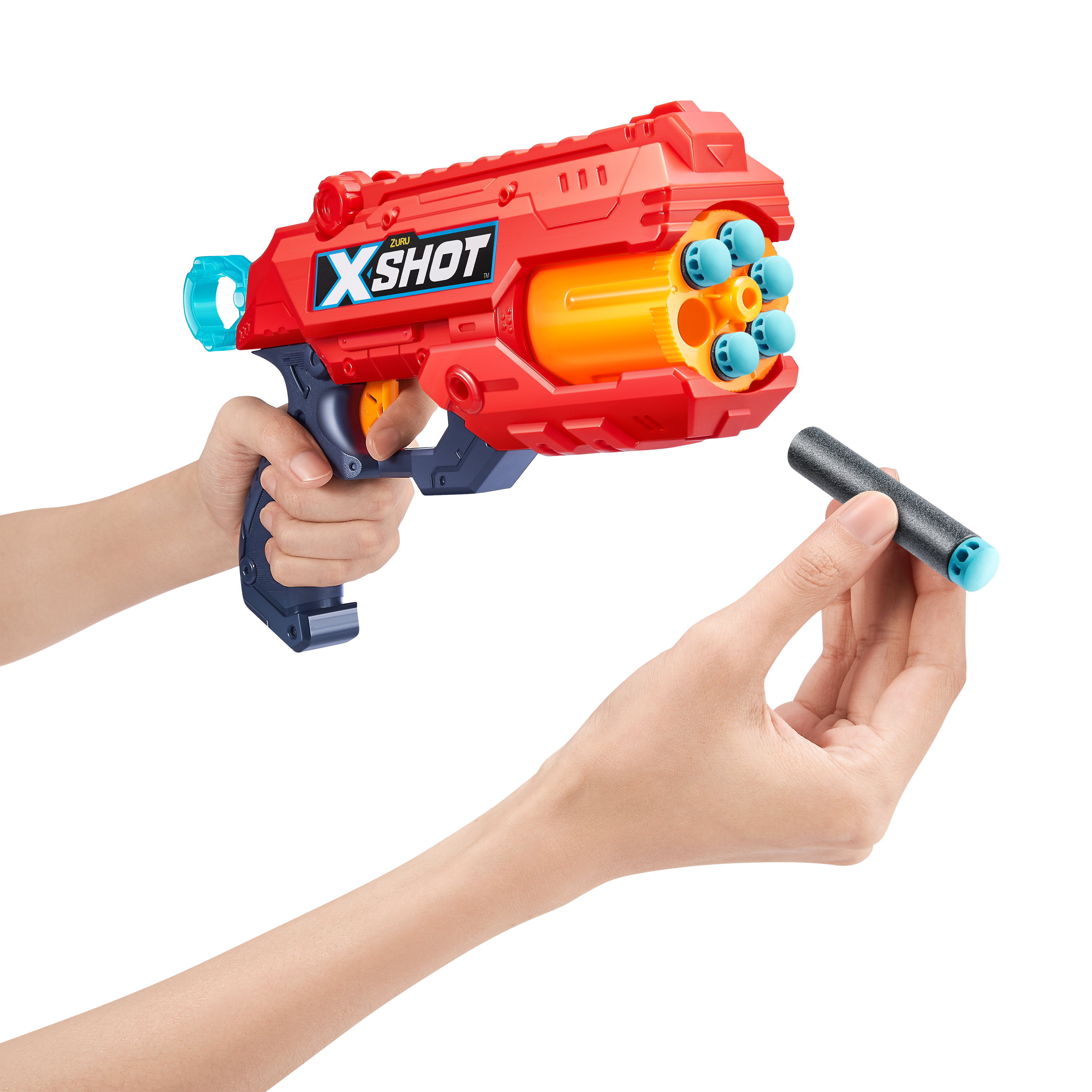X-Shot Excel Reflex 6 Dart Blaster with 16 Air Pocket Darts, Rapid-Fire Toy Gun for Kids, Teens, and Adults, Outdoor Action Play, Ages 8+