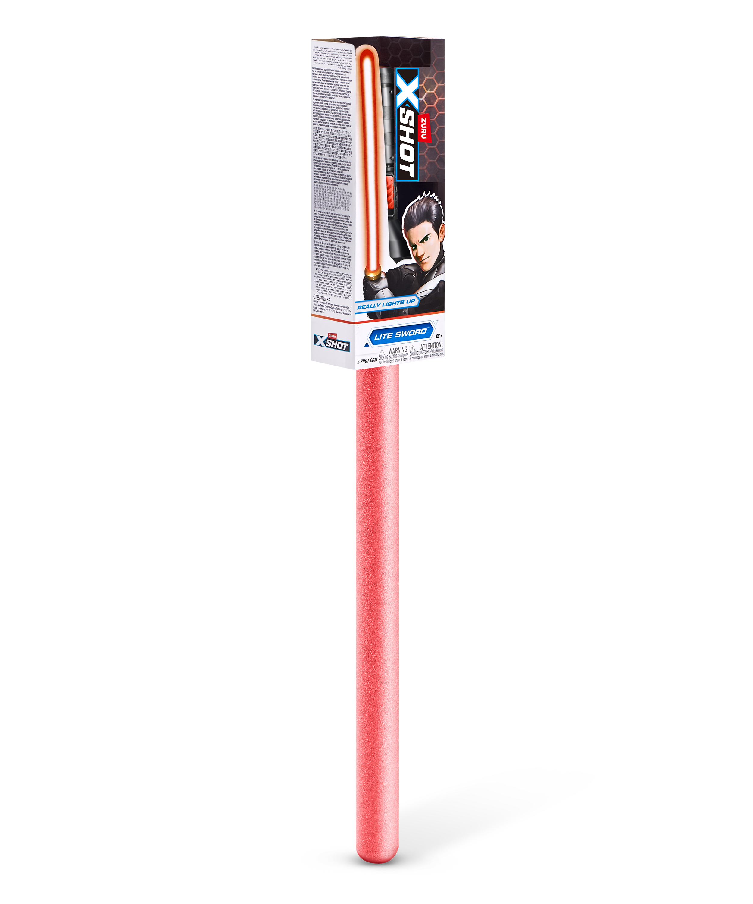 X-Shot Excel Lite Sword, LED Light-Up Foam Sword for Boys and Girls, Age 6+, Space Battle Toy