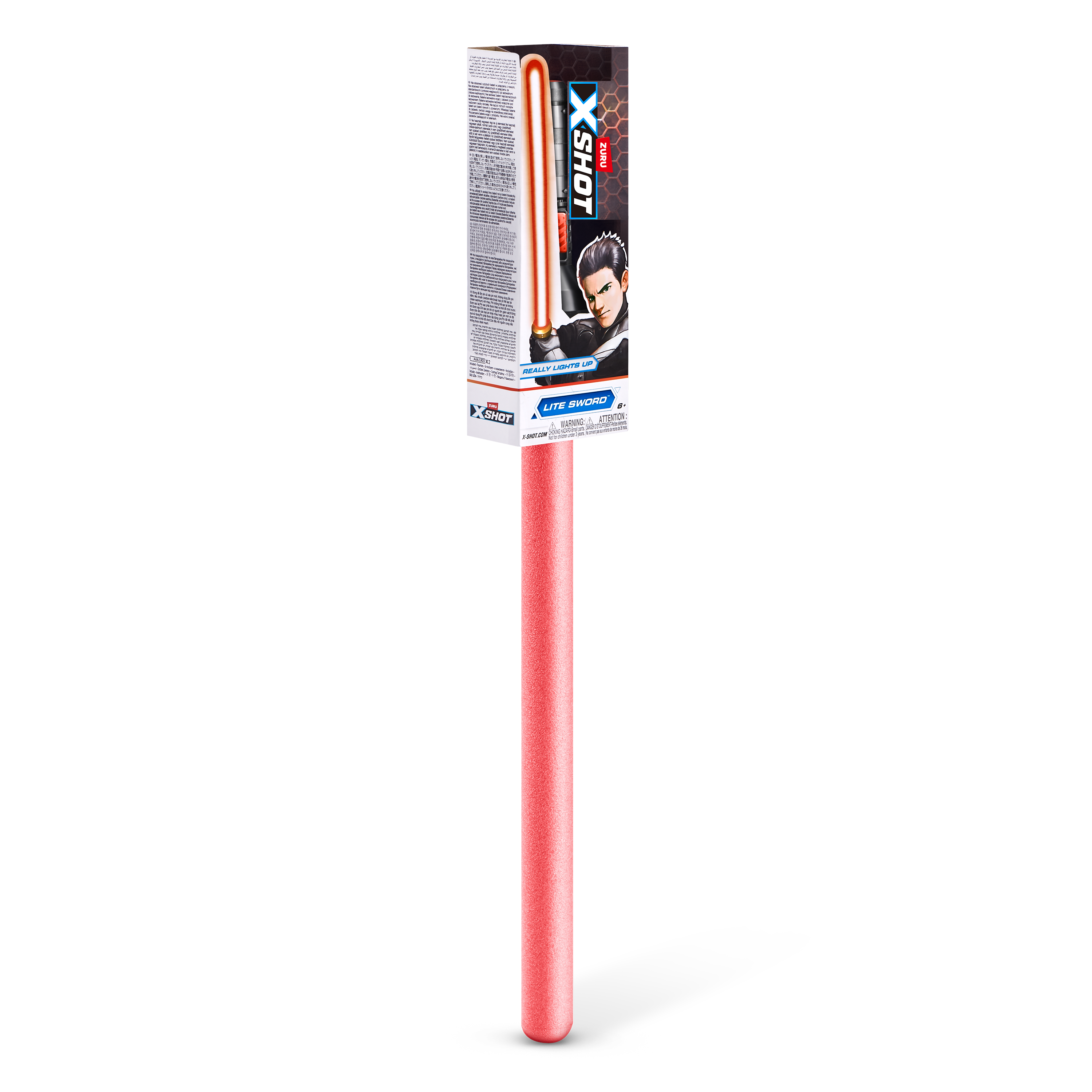 X-Shot Excel Lite Sword, LED Light-Up Foam Sword for Boys and Girls, Age 6+, Space Battle Toy