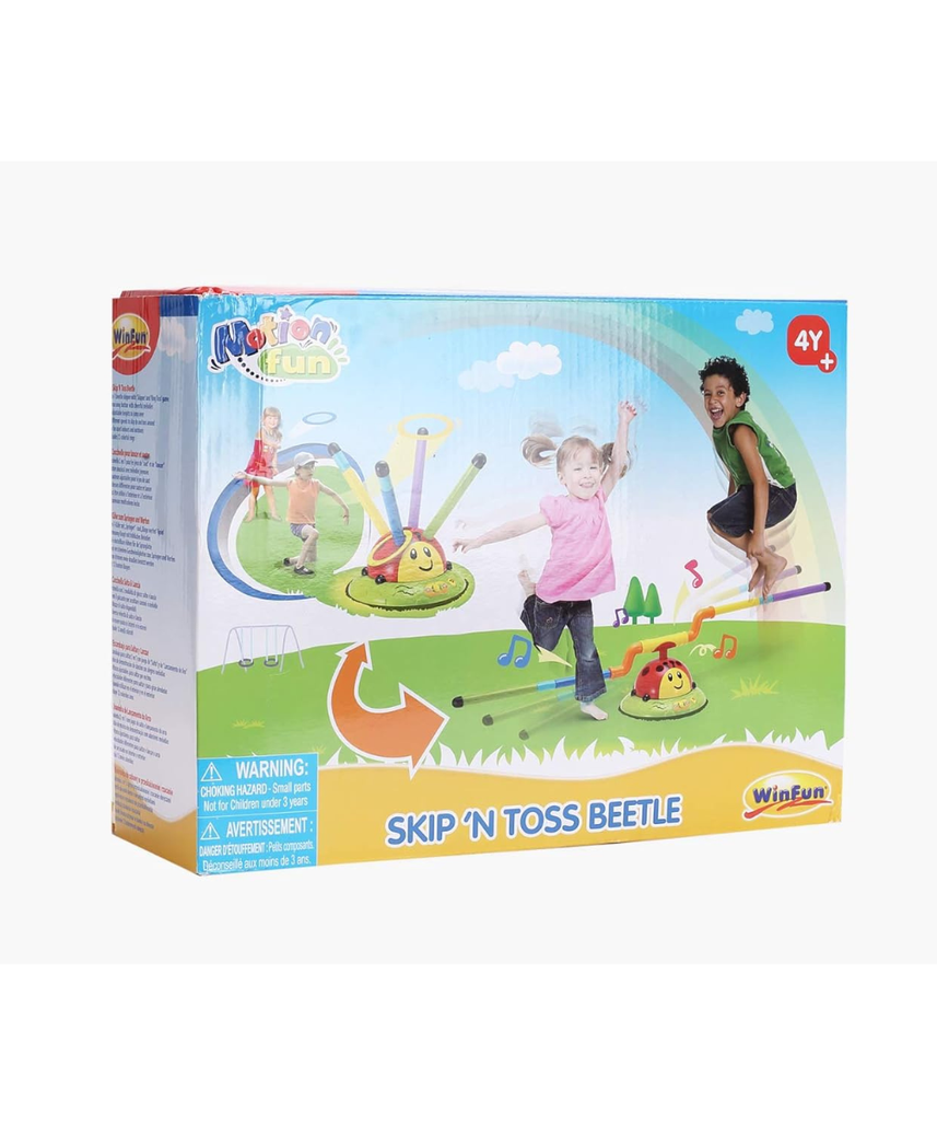 Winfun 6002-NL Skip 'N Toss Beetle Activity Toy, Fun Outdoor & Indoor Game for Kids 3+ Years, Hand-Eye Coordination & Motor Skill Development