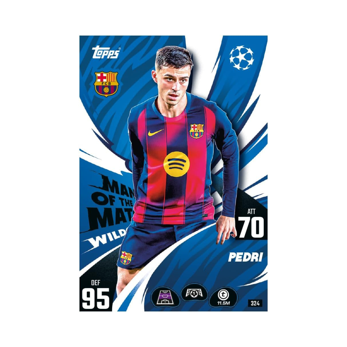 Topps Match Attax UCC 2025 2026 Mini Tin Collectible Football Trading Cards with 32 Cards and Exclusive Worldies Limited Editions, Official UEFA Licensed, Assorted Tin