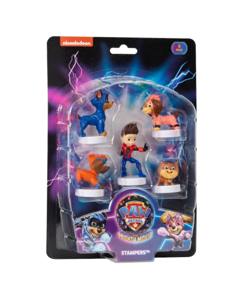 Paw Patrol The Mighty Movie Stampers, Kids Craft Stamp Set, Collectible Character Stampers, 1pk / 3pk / 5pk / 8pk, Series 2, Non-Toxic, Arts & Crafts, School Activities