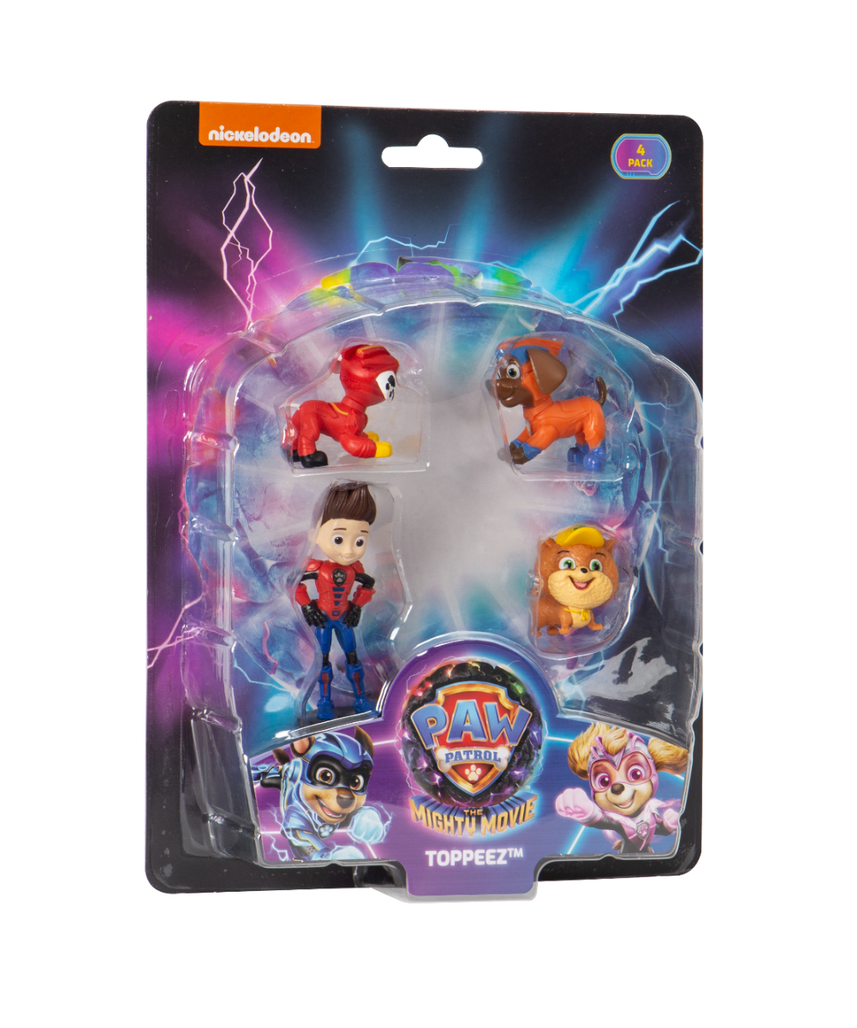 Paw Patrol The Mighty Movie Pencil Toppeez, Collectible Character Toppeez for Kids, 1pk / 3pk / 4pk / 8pk, School Accessories, PAW Patrol Movie Toys, Assorted Designs