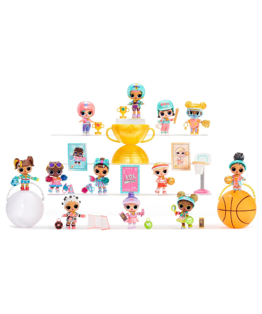 LOL Surprise All Star Sports Vault Tots Collectible Dolls for Kids with 8 Surprises Sports Accessories Bottle Medal Fashions and Trading Card Blind Ball Packaging for Girls Ages 3 and Up