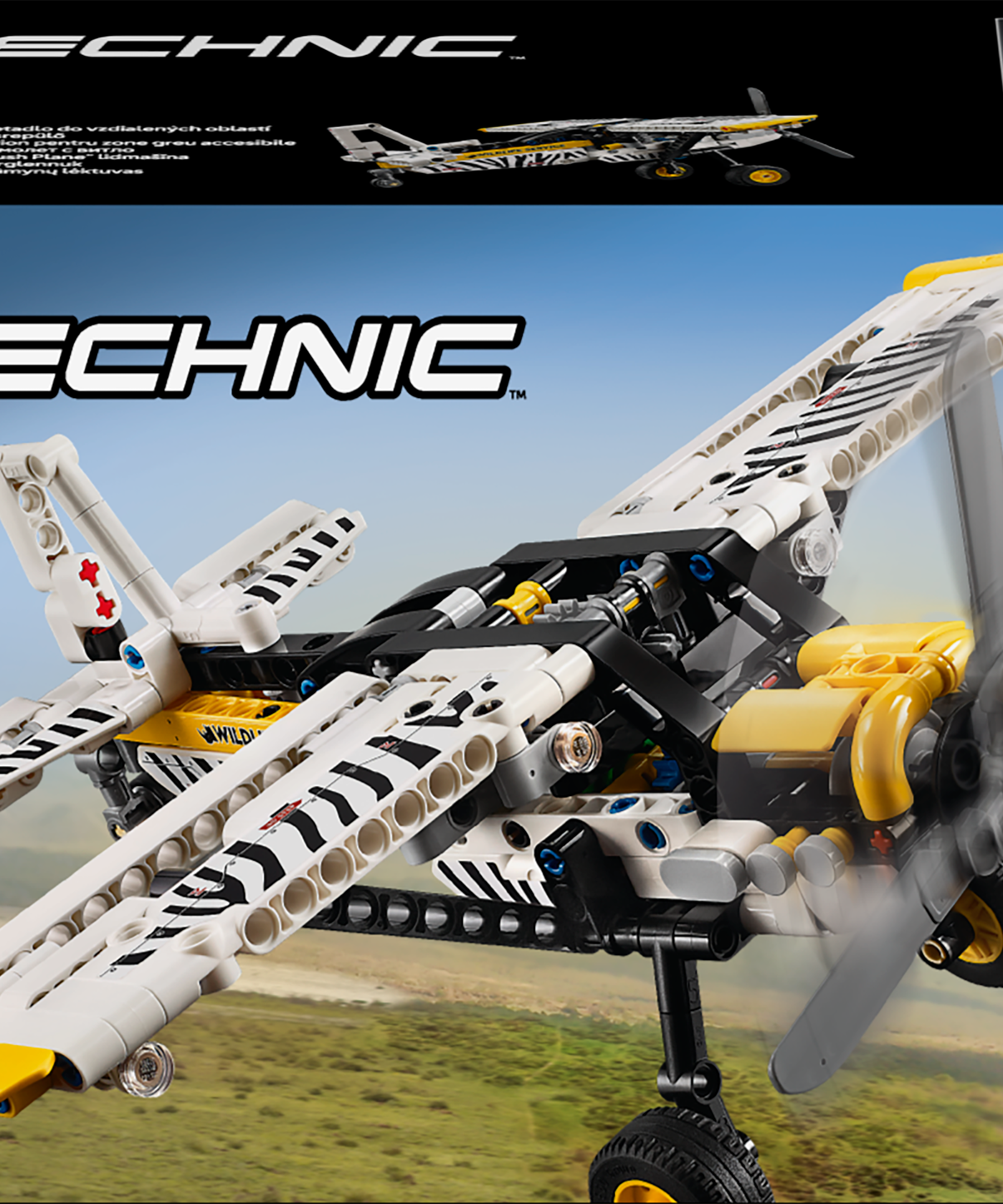 LEGO Technic 42198 Bush Plane V29 for Boys 8+ Realistic Aircraft Building Toy with Rotating Propeller