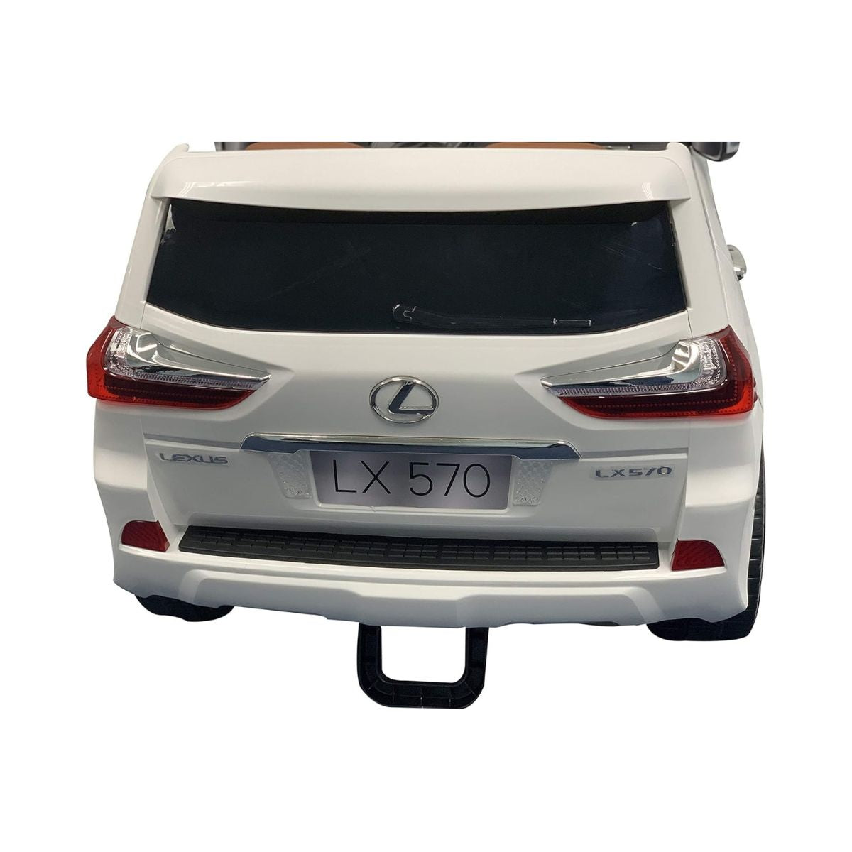 Lovely Baby Licensed Lexus LX570 Kid's Electric Ride-On Car with Remote Control, LED Lights, Music, Bluetooth, White, 3+ Years