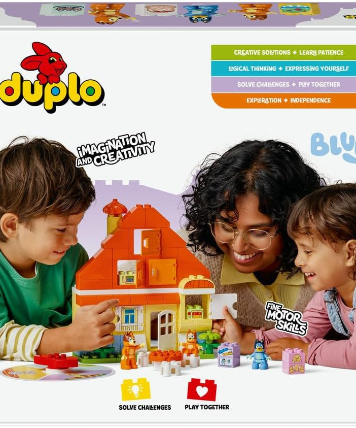 LEGO DUPLO Bluey: Bluey's Family House with Memory Game 10459