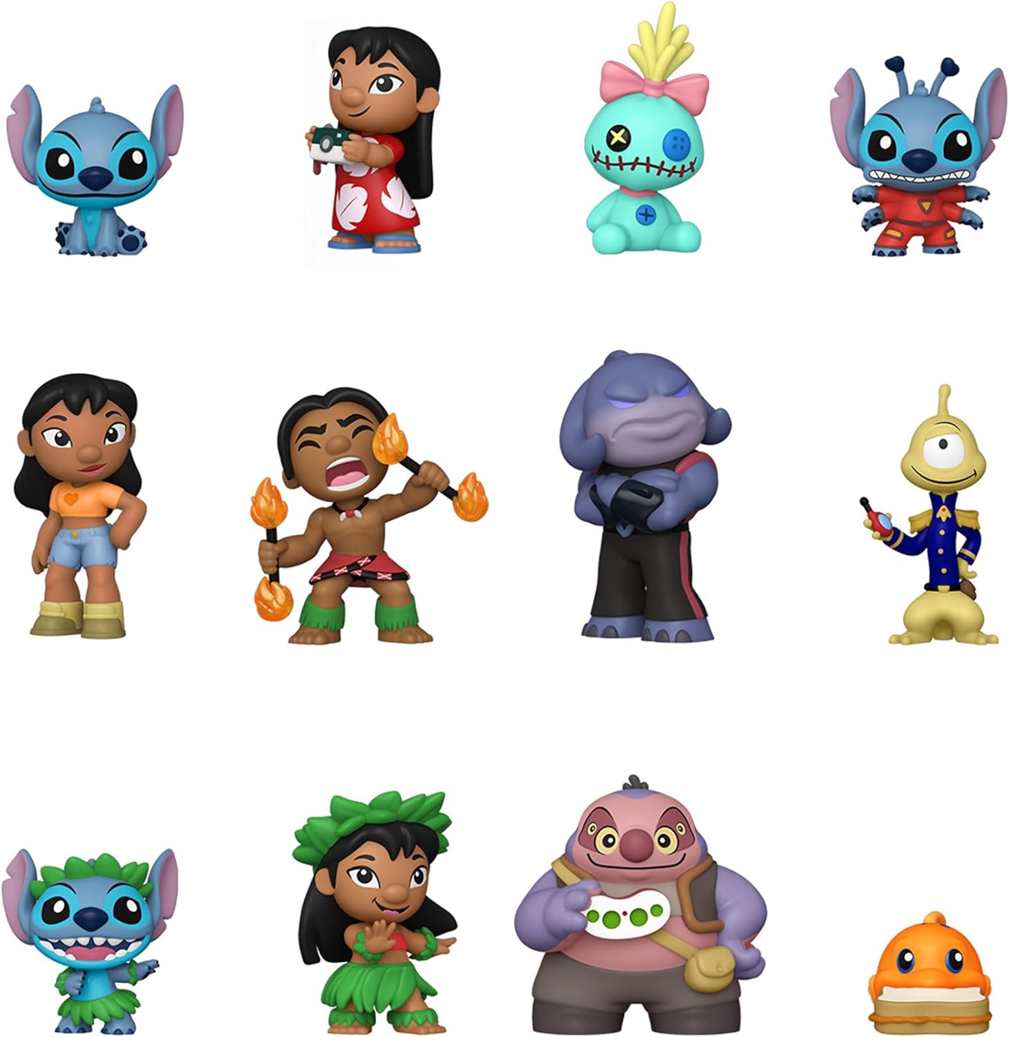 Funko Mystery Mini Disney Lilo & Stitch Collectible Vinyl Figure Blind Box, 1 of 12 Styles to Collect, Random Character, 3+