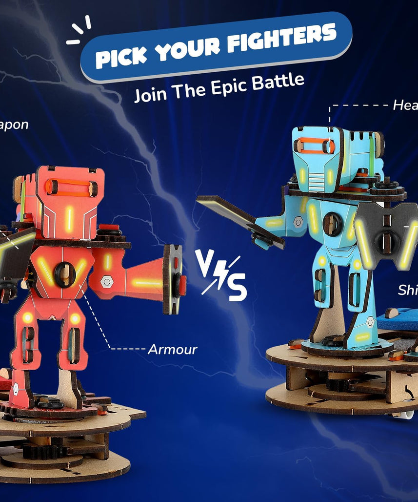 Smartivity STEM DIY Fighting & Battle Game, Multiplayer Educational Arcade Kit for Kids, Hands-On STEM Activity, Gift for Boys and Girls Ages 6-14