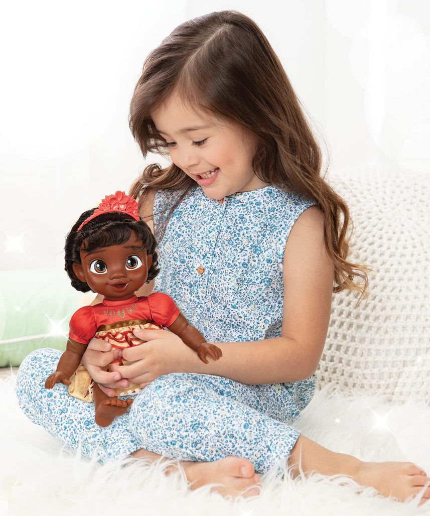 Disney Princess Moana Baby Doll with Baby Bottle & Hair Pin