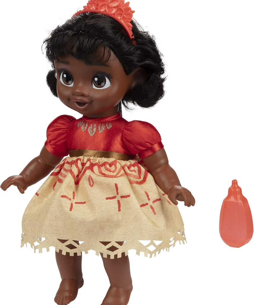 Disney Princess Moana Baby Doll with Baby Bottle & Hair Pin