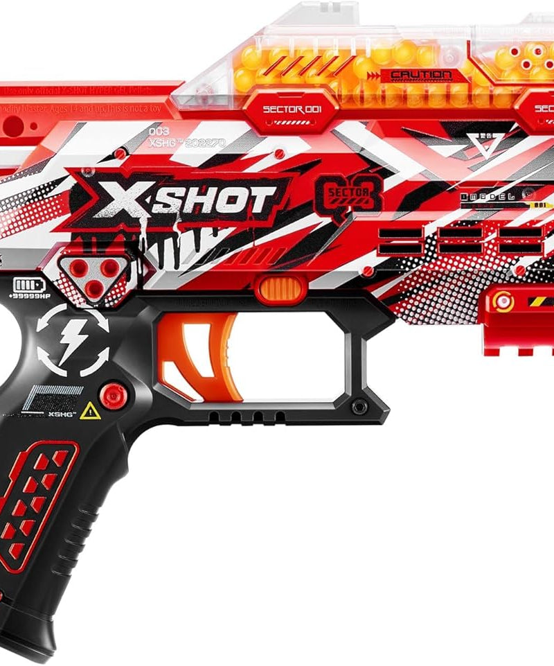 مسدس إكس شوت هايبر جل سيريز ١، ٣٠٠٠ جيليت، مسدس رغوة، زجاجة رذاذ، للأطفال والكبار، تنسيق حركة اليد والعين، ألعاب فيديو وألعاب خارجية، لا يحتاج إلى بطاريات