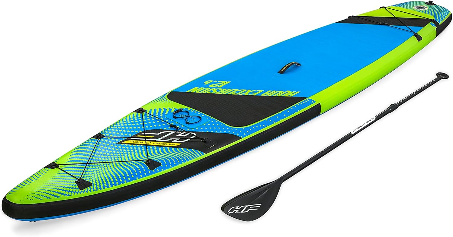Bestway Hydro-Force Aqua Excursion Tech Inflatable Stand-Up Paddleboard Set with Paddle, Pump, Backpack & Leash – Adult 14+