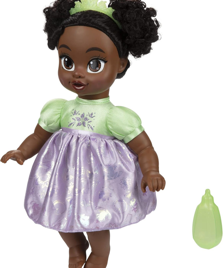 Disney Princess Tiana Baby Doll with Baby Bottle & Tiara