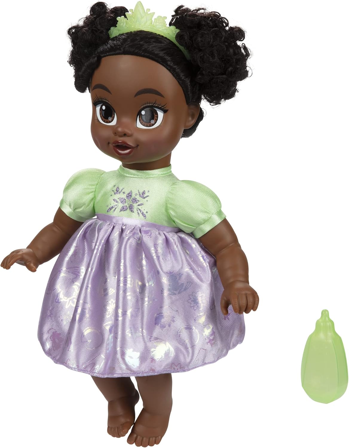 Disney Princess Tiana Baby Doll with Baby Bottle & Tiara