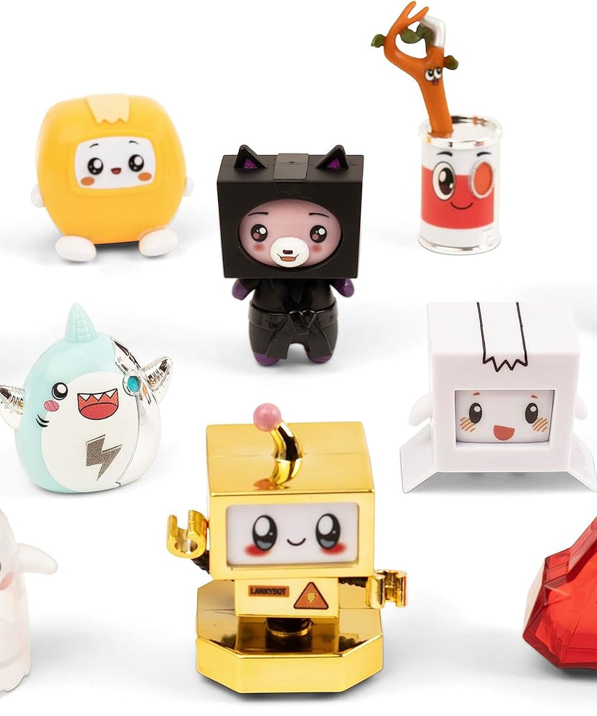 LankyBox Mini Mystery Figures Party Pack, Series 3, 24 Collectible Blind Box Mini Figures, Glow-in-the-Dark Editions, Officially Licensed LankyBox Merch