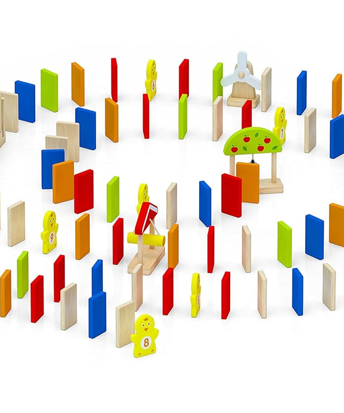 Viga Domino Run Set For Kids Ages 3+ Years
