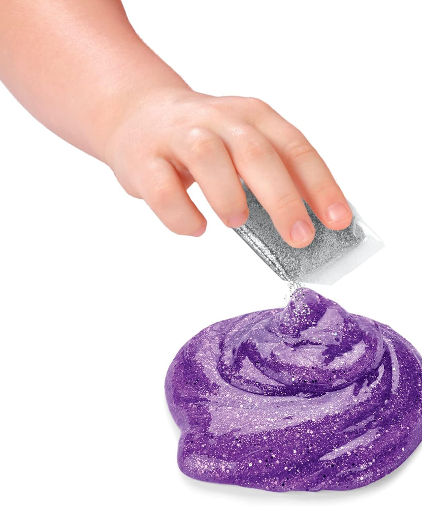 Cra-Z-Slimy 60066 Slime Compound 4-Pack Toy, Includes Softee Dough, Cra-Z Slimy, Fab Foam, Modelite, Glitter Add-Ins, Sensory Play Kit for Kids 6+