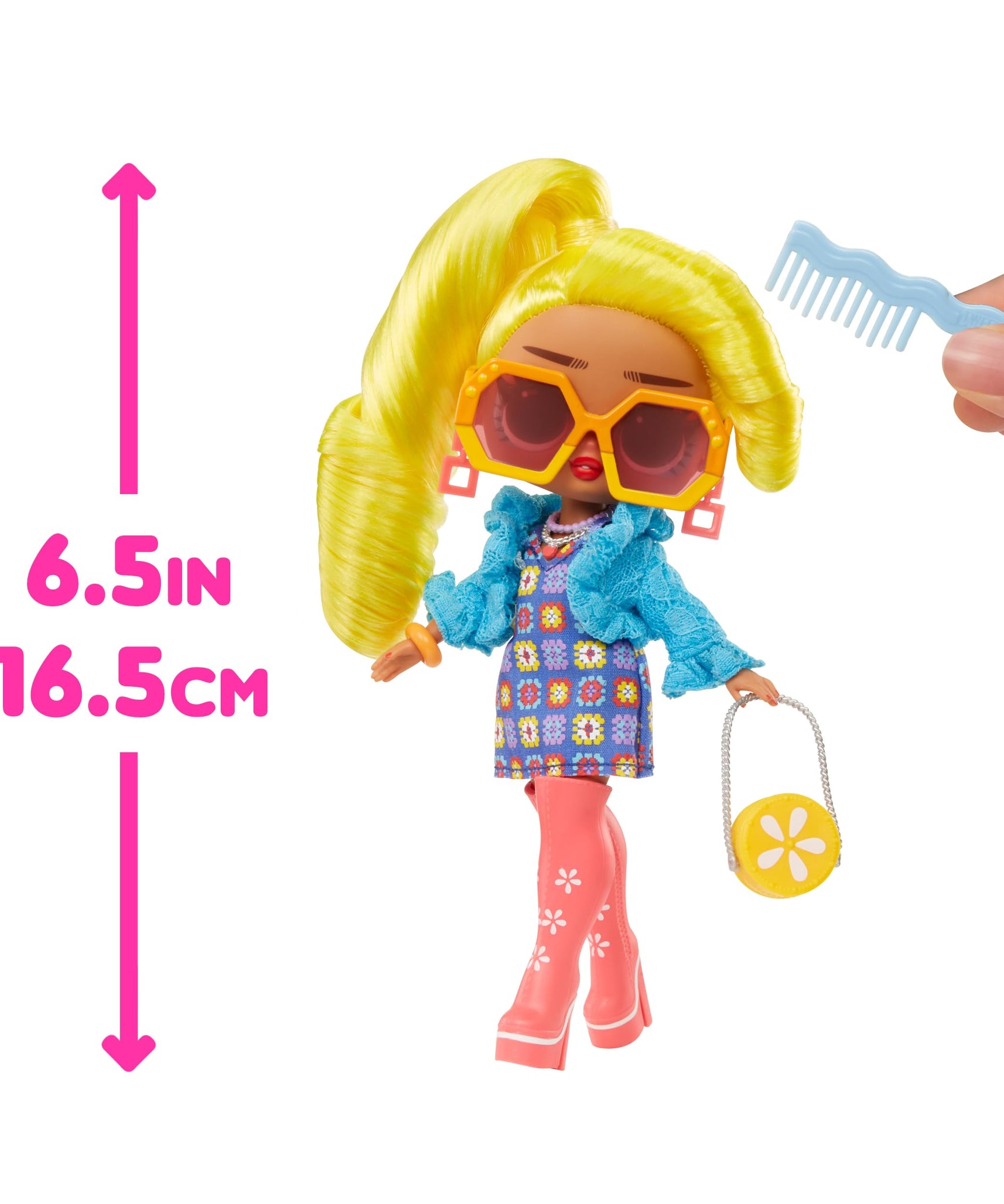 L.O.L. Surprise Tweens Hana Groove Fashion Doll 6.5 Inch with 10+ Surprises, Accessories, Purse and Skateboard for Girls Ages 3+ Years