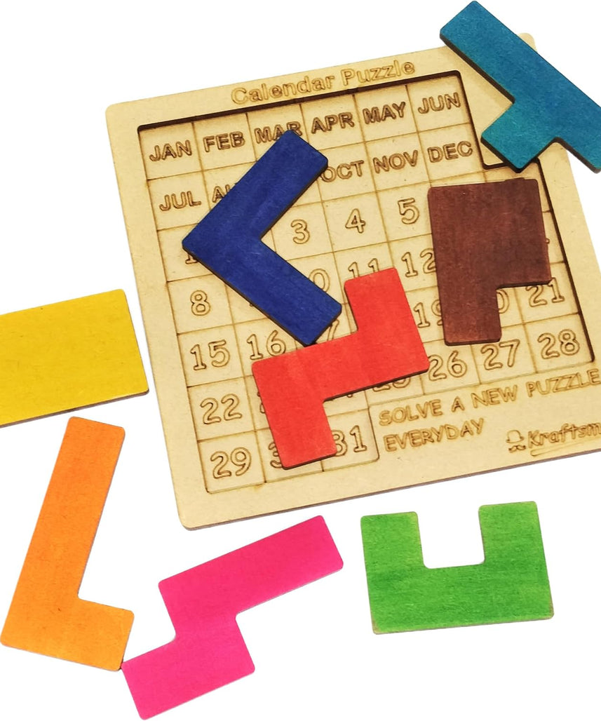 Color Your Own Calendar Puzzle 365 Puzzles in 1 with Sketch Color Kit Portable DIY Brain Teaser for Kids Ages 4+